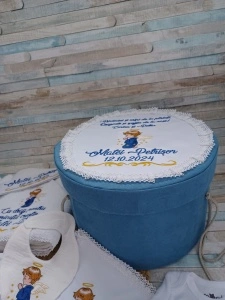 Trusou botez baiat Ingeras bleu, 12 piese