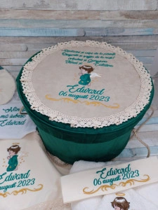 Trusou botez baiat Ingeras verde