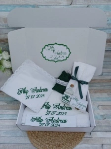 Trusou botez baiat Personalizat nume ,8 piese