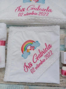 Trusou botez fetita Curcubeu, 8 piese