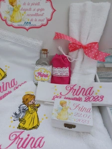 Trusou botez fetita Ingeras Roz Irina , 8 piese