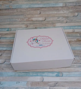 Trusou botez fetita Unicorn cu inimioare ,8 piese
