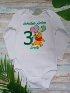 Body personalizat Aniversar 3 Lunite Winnie