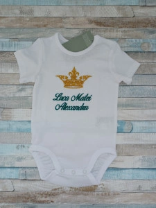 Body personalizat nume Coroana verde smarald