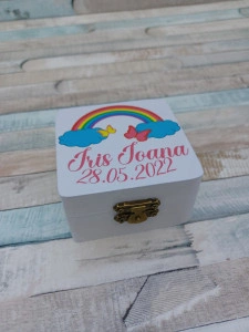 Cutiuta prima suvita personalizata Curcubeu