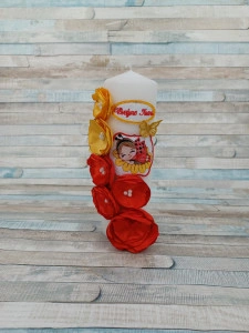 Lumanare botez Gargarita/Buburuza