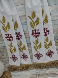 Paterite brodate Iisus Hristos si Maica Domnului II mov