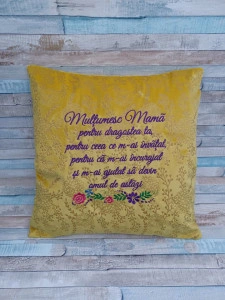 Perna Multumesc MAMA ,dimensiune 40x40 cm