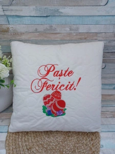 Perna Paste fericit! dimensiune 40x40 cm