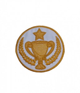 Petic textil / Patch brodat Clasa Campionilor - Img 1