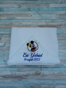 Prosop bebe cu gluga Mickey Mouse ,60x125 cm