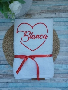 Prosop personalizat Inima -Bianca