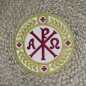 Ripida brodata pentru Sfantul Potir din material textil II