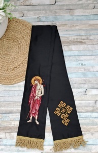 Semn pentru Sfanta Evanghelie 120×13cm Iisus Hristos – Mirele Bisericii negru