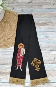 Semn pentru Sfanta Evanghelie 120×13cm Iisus Hristos – Mirele Bisericii negru