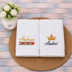 Set prosoape Cadou Model traditional si coroana