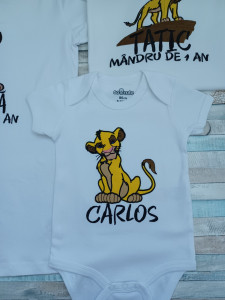 Set tricouri aniversare 1 an ,Regele leu Simba