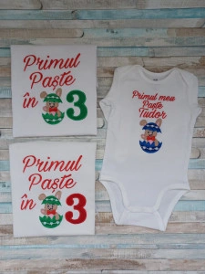 Set tricouri Primul Paste in 3