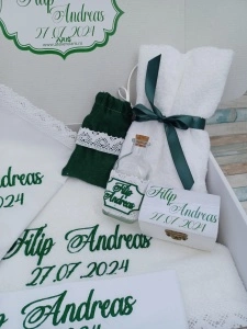 Trusou botez baiat Personalizat nume ,8 piese