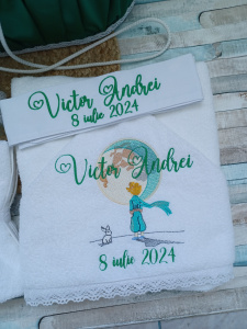 Trusou botez Micul Print verde