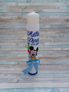 Trusou botez Mickey Mouse Baby /Albastru ,9 piese