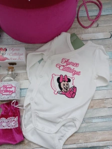 Trusou botez Minnie Mouse roz 