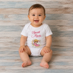 Body personalizat Ingeras Luna Roz