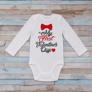 Body personalizat My first Valentine's Day