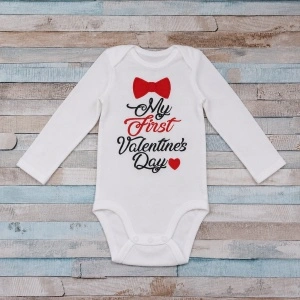 Body personalizat My first Valentine's Day