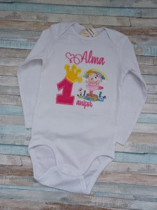 Body personalizat Ursulet Fetita Roz 1 anisor