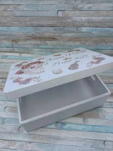 Cufar trusou din lemn personalizat Zanuta,dimensiune 40/30/10 cm