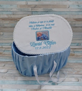 Cutie trusou botez personalizata Bleu ,Poza