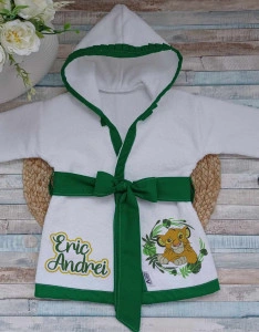Halat baie bebelusi .Halat baie copii personalizat .Simba
