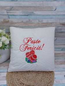 Cadou paste .Cadou Paște fericit. Cadou pernita brodata