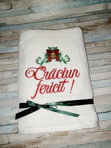 Prosop 70x140 cm Craciun fericit !