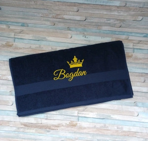 Prosop personalizat cu nume -Coroana 70x140cm