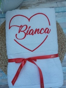 Prosop personalizat Inima -Bianca