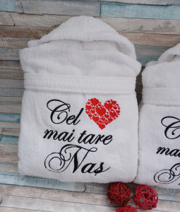 Set halate bumbac personalizate Nasa si Nasu