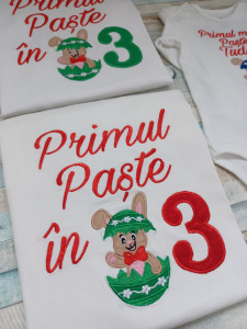 Set tricouri Primul Paste in 3