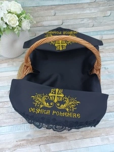 Stergar brodat pentru cos Cruce Vesnica Pomenire