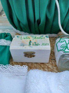 Trusou botez Micul Print verde
