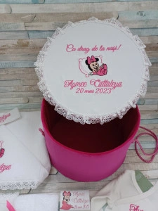Trusou botez Minnie Mouse roz 