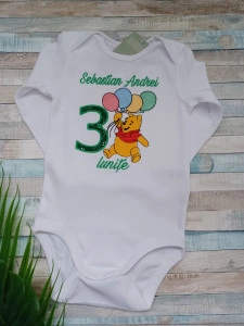 Body personalizat Aniversar 3 Lunite Winnie