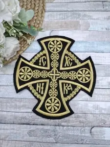 Cruce Brodata- Aplicatii Bisericesti Negru