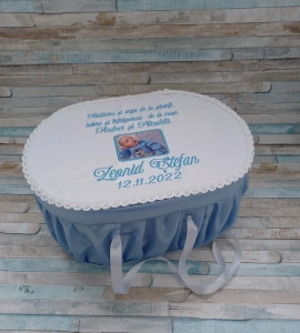 Cutie trusou botez personalizata Bleu ,Poza