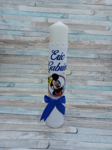 Lumanare botez Mickey Mouse Albastru