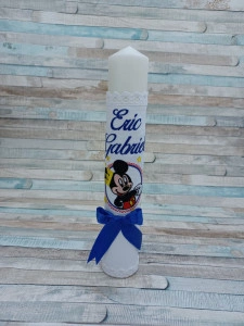 Lumanare botez Mickey Mouse Albastru