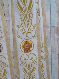 Paterite brodate Iisus Hristos si Maica Domnului