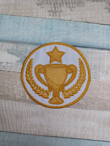 Petic textil / Patch brodat Clasa Campionilor - Img 3