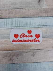 Petic textil / Patch brodat Clasa Inimioarelor